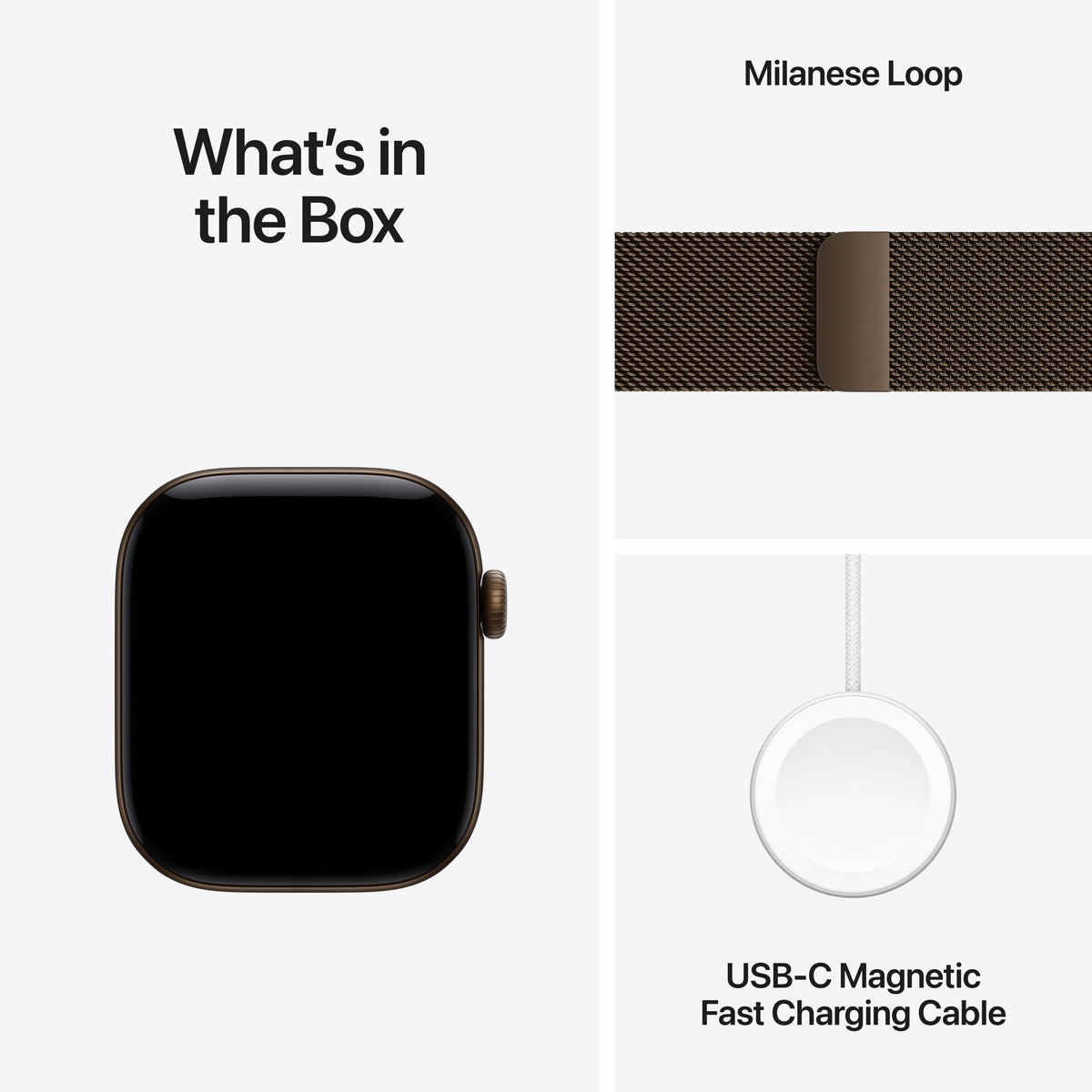 Apple Watch Series 12 GPS 42mm Dark Bronze Aluminum Case with Dark Bronze Milanese Loop - MKDC4LS/A (2026)