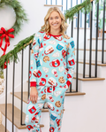 PatPat Family Matching Christmas Pajamas Mug & Gingerbread Print Blue