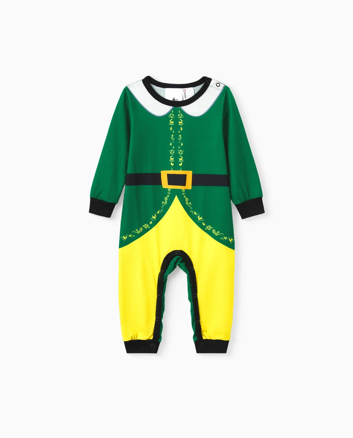 PatPat Elf Family Matching Christmas Pajamas Costume Green