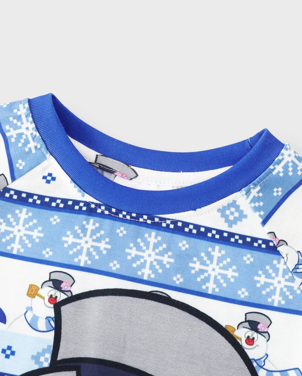 PatPat Frosty the Snowman Family Matching Christmas Pajamas Fair Isle Blue