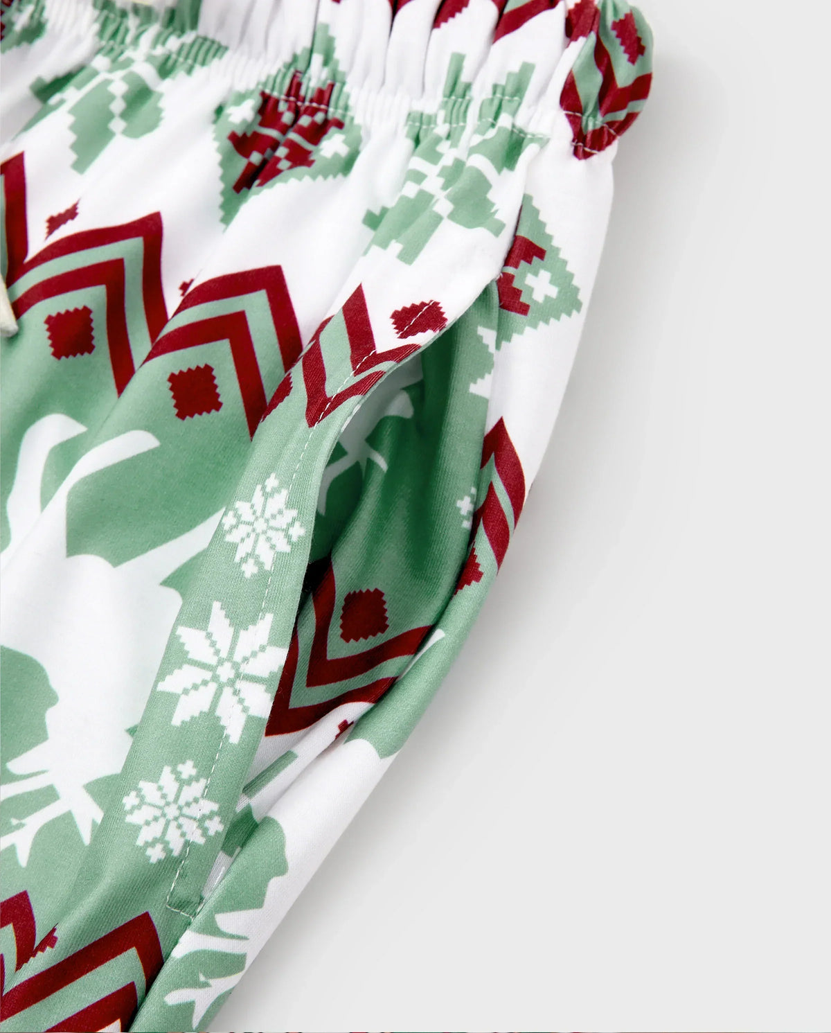 PatPat Family Matching Christmas Pajamas Reindeer Print Light Green
