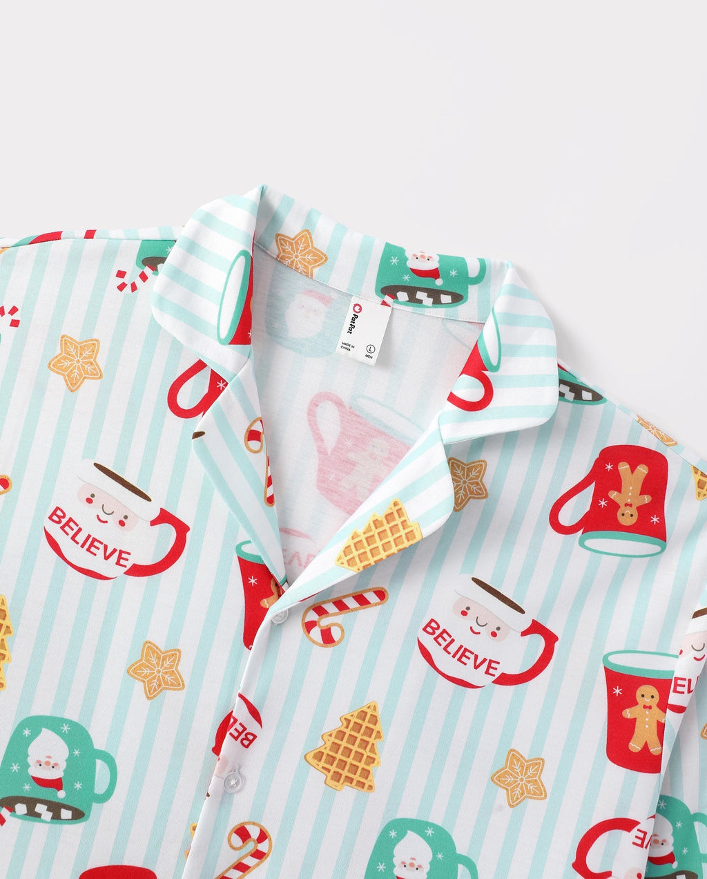 PatPat Family Matching Christmas Pajamas Mug Print Green