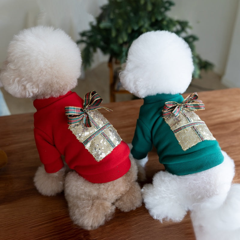 Christmas Gift Pattern Dog Cat Hoodie